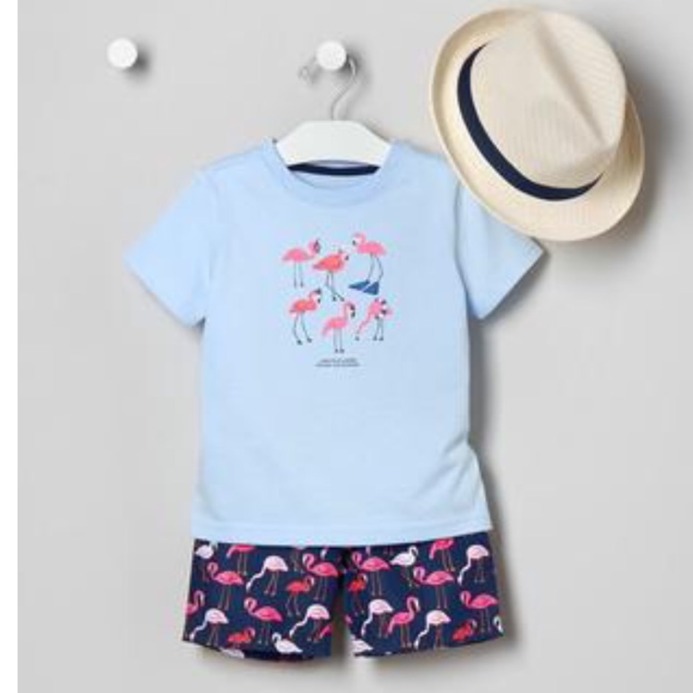 Janie and Jack NWOT flamingo top